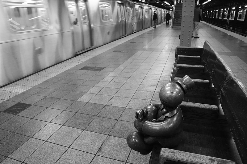 Subway Token Figures : Art : Subway : New York : Tom Otterness : New York : Personal Photo Projects :  Richard Moore Photography : Photographer : 